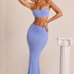 Embellished Mid-Rise Maxi Skirt in Powder Blue - Image 6