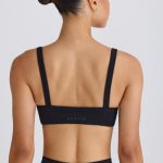Soft Active Contrast-Trim Sports Bra in Black - Image 2