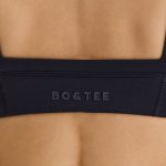 Soft Active Contrast-Trim Sports Bra in Black - Image 4