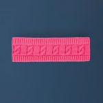 Cable-Knit Headband in Hot Pink - Image 2