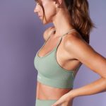Low Back Define Luxe Sports Bra in Sage - Image 3