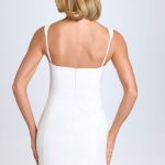 Sweetheart-Neck Micro Mini Dress in White - Image 2