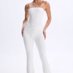 Bandeau Bodysuit in White - Image 5