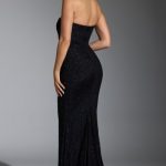 Embellished Corset Gown in Black - Image 2
