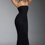 Embellished Corset Gown in Black - Image 8