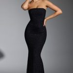 Embellished Corset Gown in Black - Image 9
