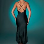 Deep Plunge Midaxi Dress in Black - Image 2