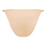 Soft Mesh String Bikini in Beige - Image 6