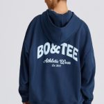 Oversized Hoodie in Dark Navy - Image 2