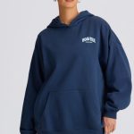Oversized Hoodie in Dark Navy - Image 6