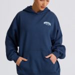 Oversized Hoodie in Dark Navy - Image 7