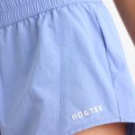 Elasticated Mini Shorts in Lavender Blue - Image 4