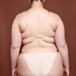 Soft Mesh Single Layer Triangle Bra in Beige - Image 3