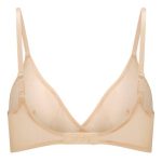 Soft Mesh Single Layer Triangle Bra in Beige - Image 7