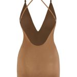 Intimates Soft Mesh Multiway Mini Dress in Almond - Image 4