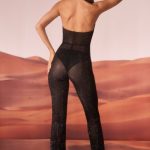 Tall Embellished Plunge Neck Jumpsuit in Black - Image 2