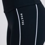 Soft Active Foldover Flared Trousers in Black - Image 4