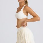 Pleated Tennis Skirt in White - Image 3