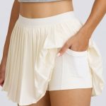 Pleated Tennis Skirt in White - Image 4