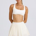 Pleated Tennis Skirt in White - Image 5