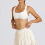 Pleated Tennis Skirt in White - Image 6
