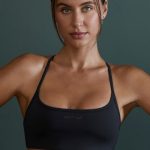 Seamless Strappy Sports Bra in Black - Image 8