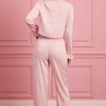 Ruffle-Trim Mid-Rise Pyjama Trousers in Baby Pink - Image 2