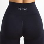 Define Luxe High-Waist Biker Shorts in Jet Black - Image 4