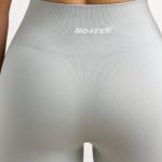 Super Sculpt Seamless Mini Shorts in Fog - Image 4