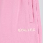 Mid-Rise Wide-Leg Joggers in Baby Pink - Image 6