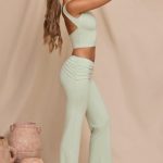 Tall Mid-Rise Straight Leg Trousers in Light Sage - Image 3