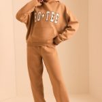 Relaxed Fit Joggers in Chestnut Brown - Image 3