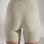 Soft Cotton Biker Shorts in Limestone - Image 6