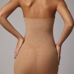Soft Mesh Mini Slip Dress in Almond - Image 2