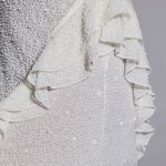 Embellished Frill Mini Dress in White - Image 4