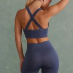Super Sculpt Mini Shorts in Steel Blue - Image 2