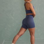 Super Sculpt Mini Shorts in Steel Blue - Image 5