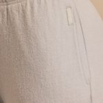 Brushed Jersey Wide-Leg Joggers in Fog Grey - Image 4