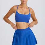 Pleated Tennis Skirt in Cobalt