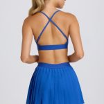 Pleated Tennis Skirt in Cobalt - Image 2