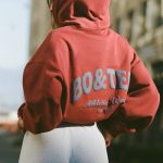 Oversized Hoodie in Burgundy