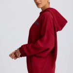 Oversized Hoodie in Burgundy - Image 3