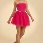 Strapless Corset Crop Top in Hot Pink - Image 11