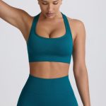 Super Sculpt Seamless T-Back Sports Bra in Teal - Image 6