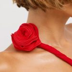 Premium Jersey Asymmetric Cut Out Maxi Dress  in Scarlet Red - Image 5