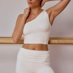 One-Shoulder Twisted Tank Top in Soft White