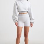 Cropped Hoodie in Grey Marl - Image 6