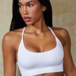 Low Back Define Luxe Sports Bra in White - Image 5