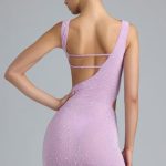 Embellished Cut-Out Mini Dress in Violet Pink - Image 2