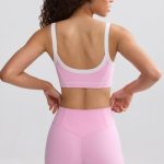 Soft Active Contrast-Trim Mini Shorts in Baby Pink - Image 2